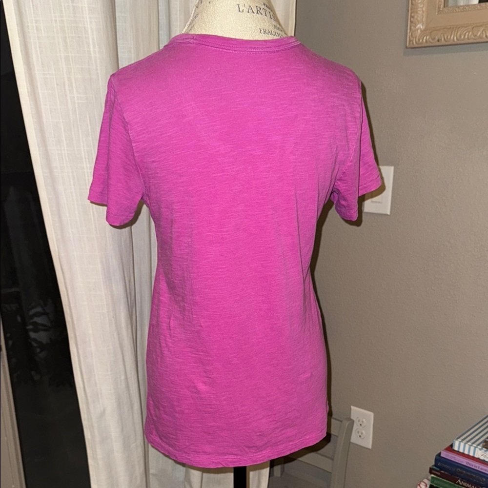 Universal Thread shortsleeve casual shirt Women's Pink V-Neck Top size Small - Picture 4 of 8